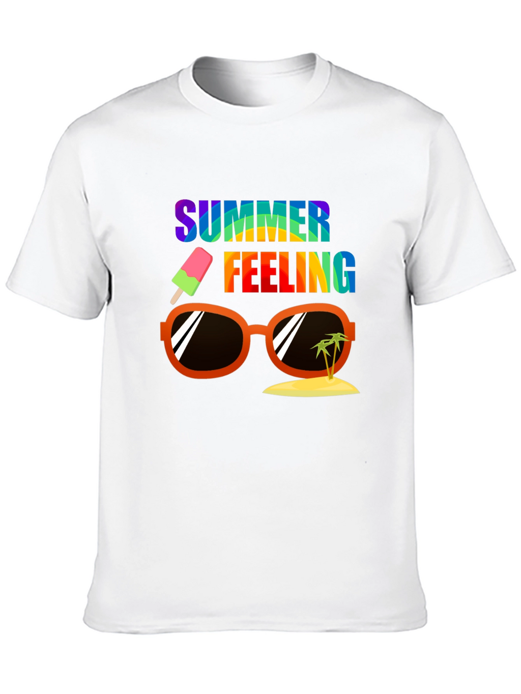 Summer Feeling Graphic Tee - Casual Vacation Shirt