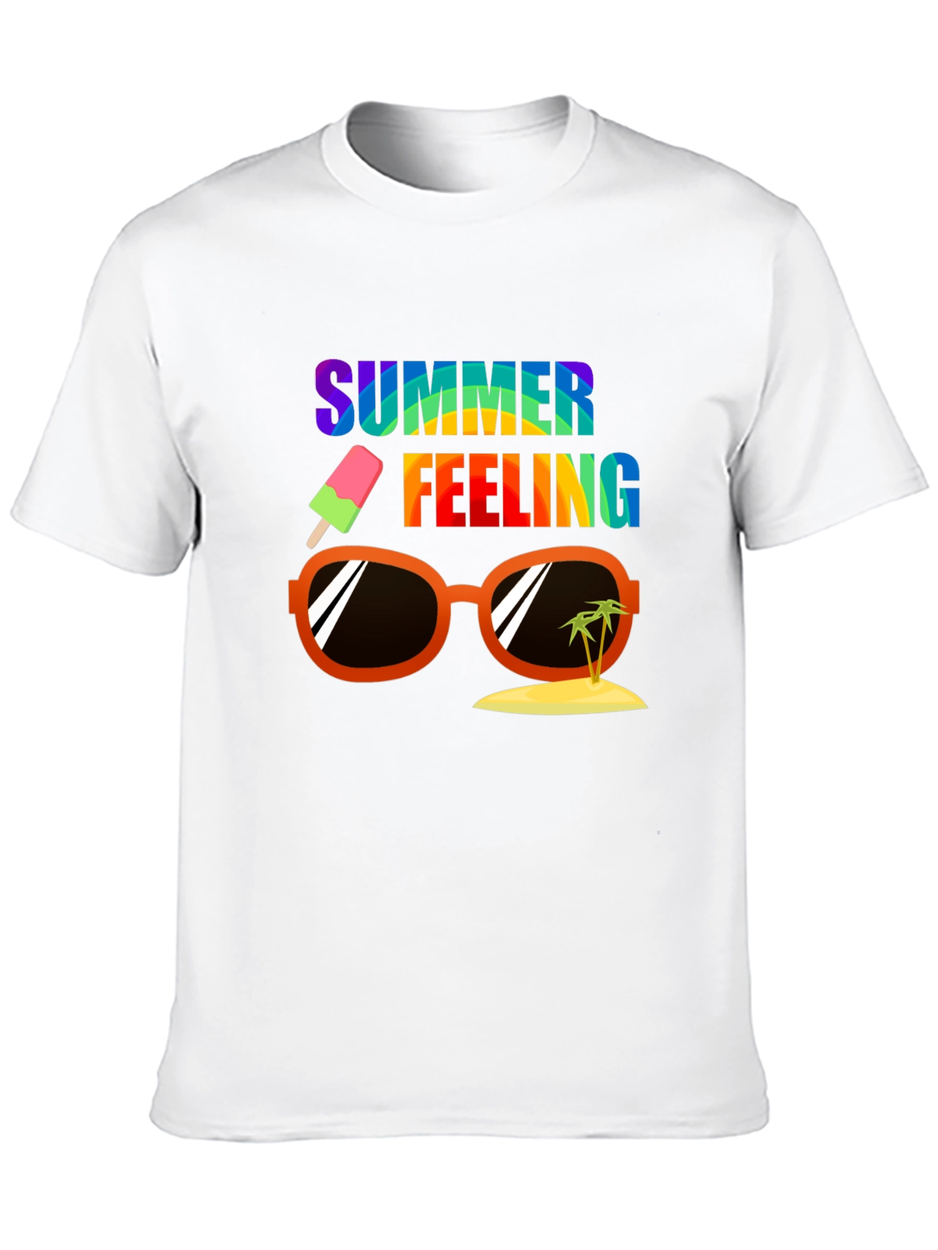 Summer Feeling Graphic Tee - Casual Vacation Shirt