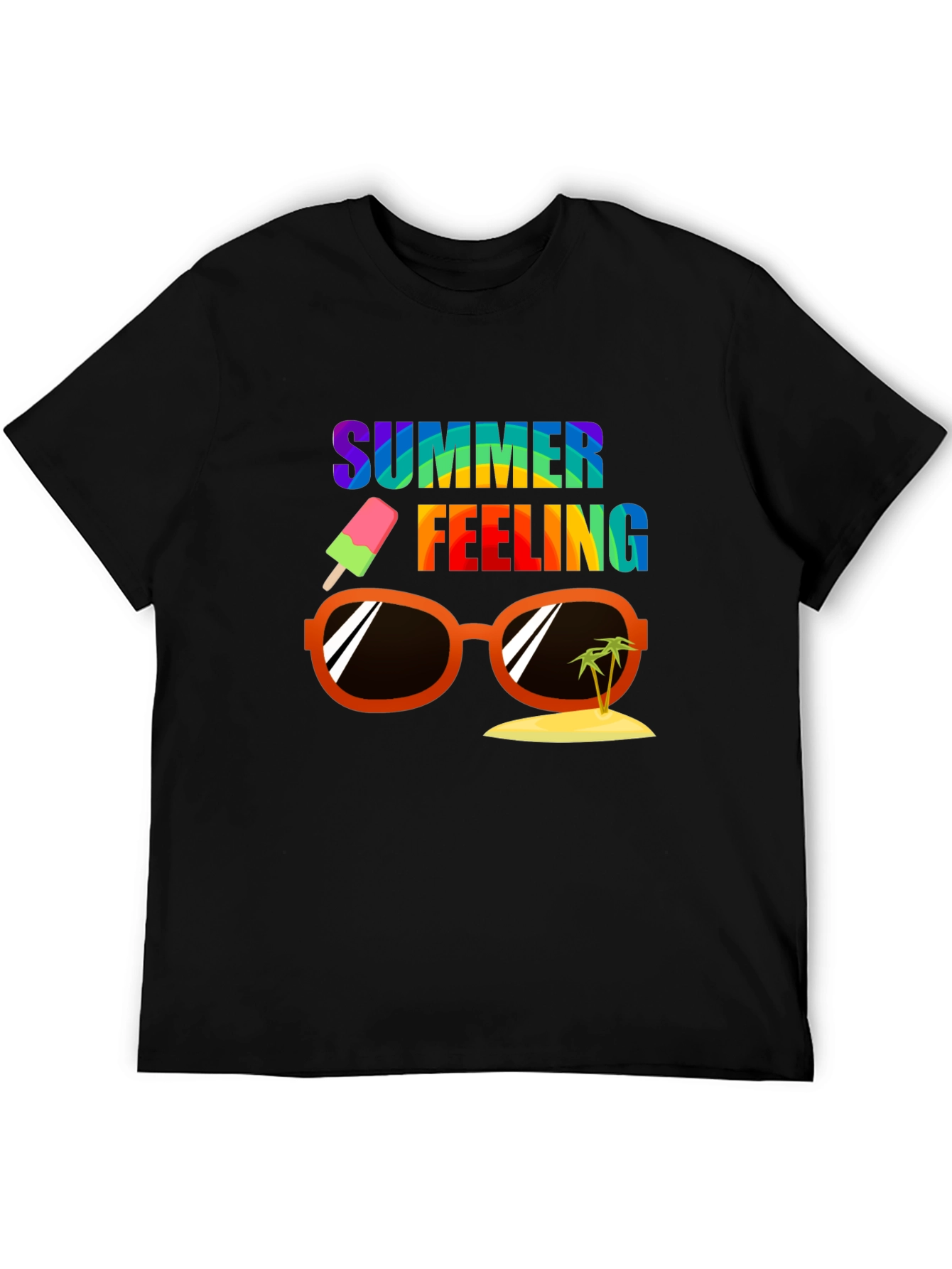 Summer Feeling Graphic Tee - Casual Vacation Shirt