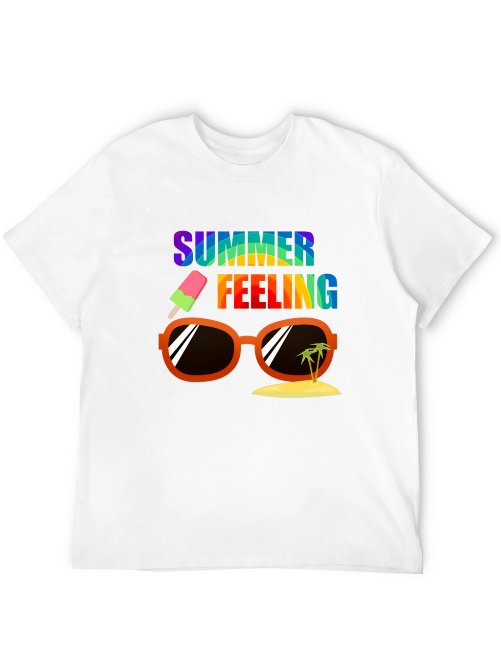 Summer Feeling Graphic Tee - Casual Vacation Shirt