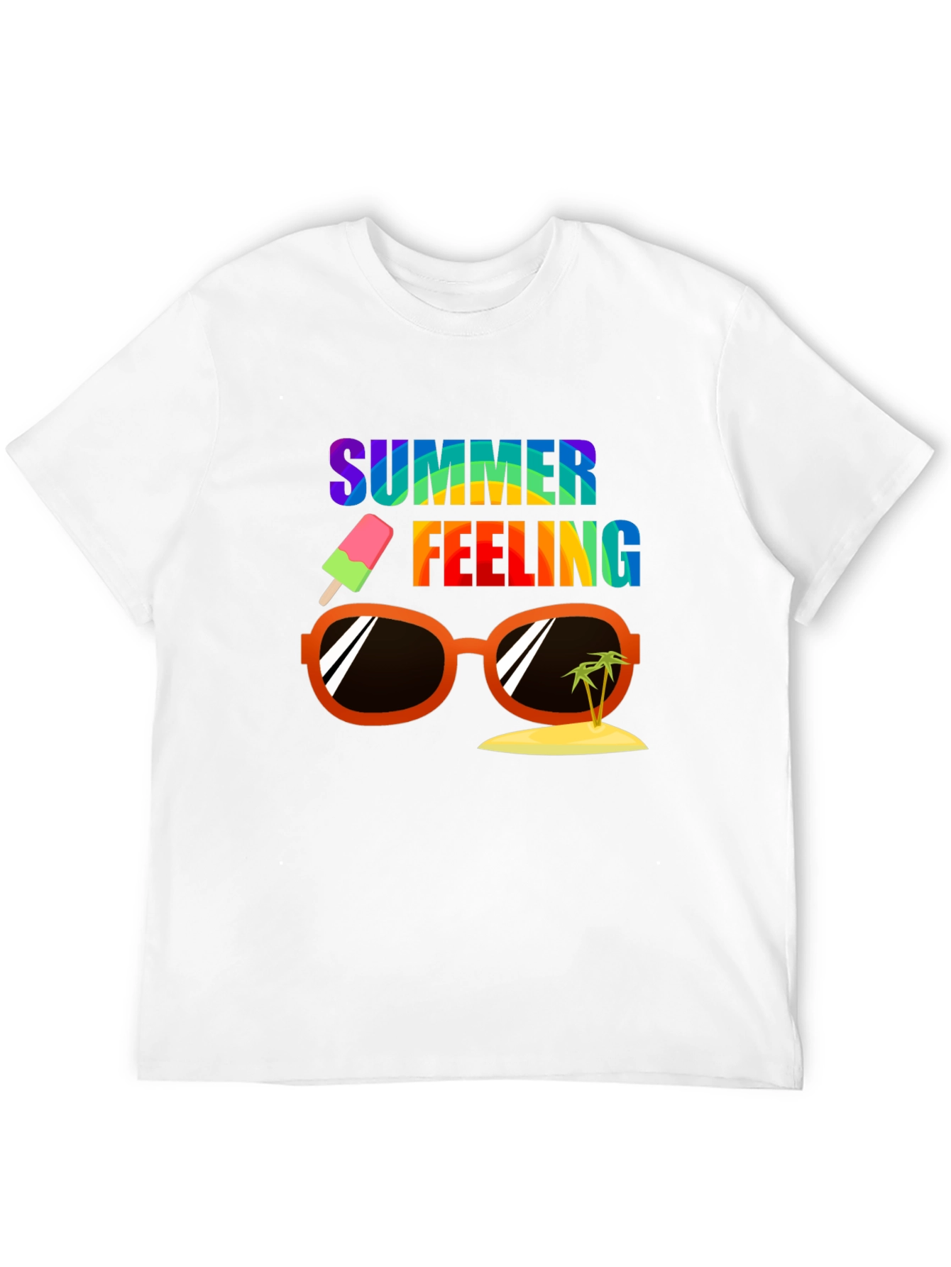 Summer Feeling Graphic Tee - Casual Vacation Shirt