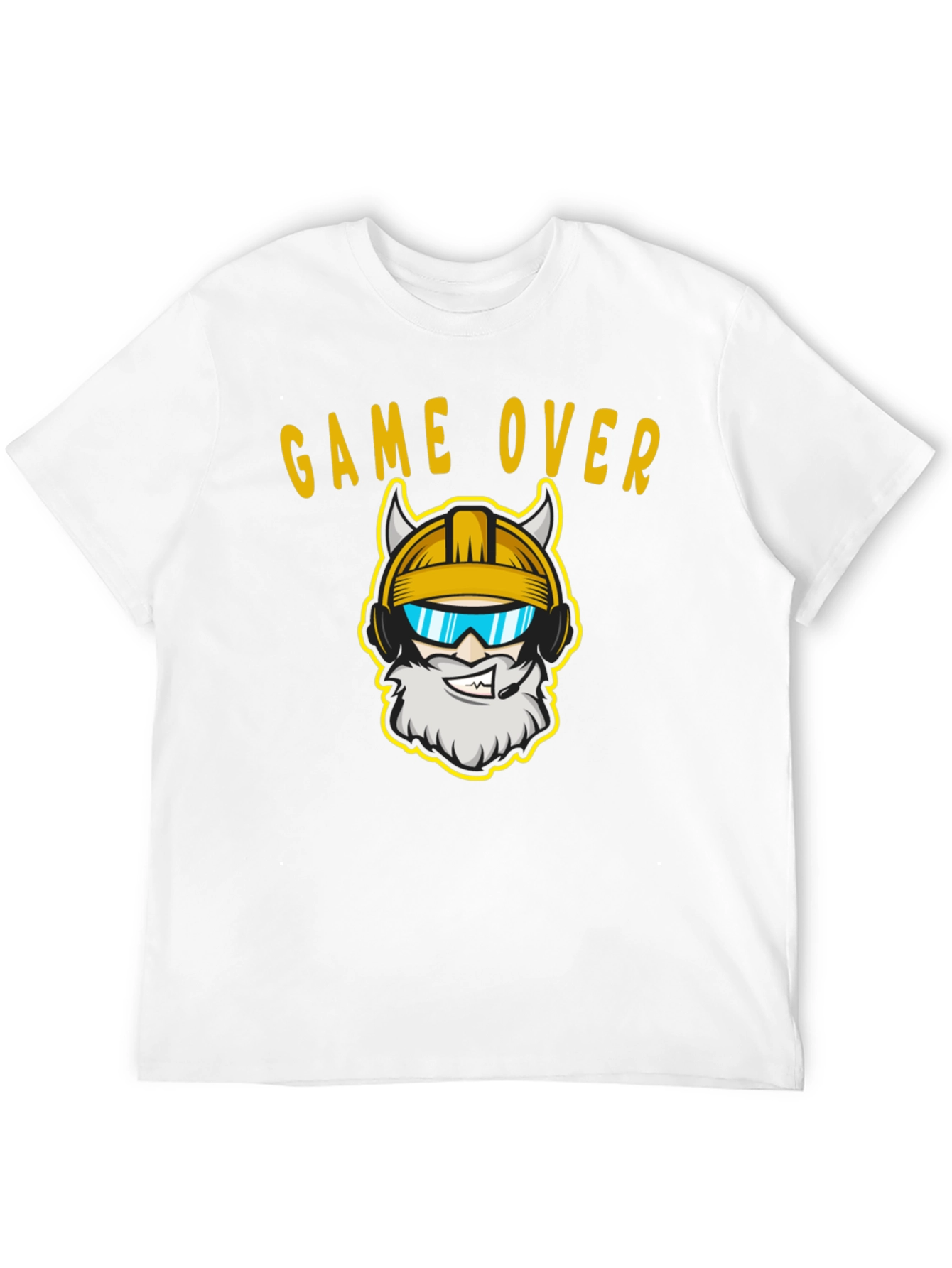 Game Over Viking Gamer Black T-Shirt