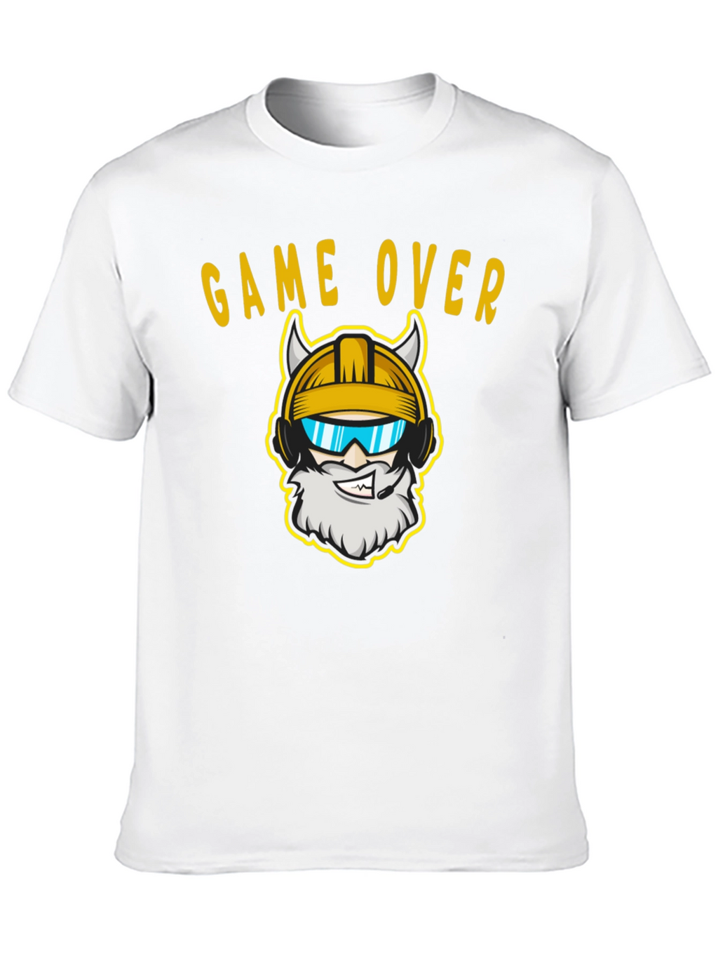 Game Over Viking Gamer Black T-Shirt