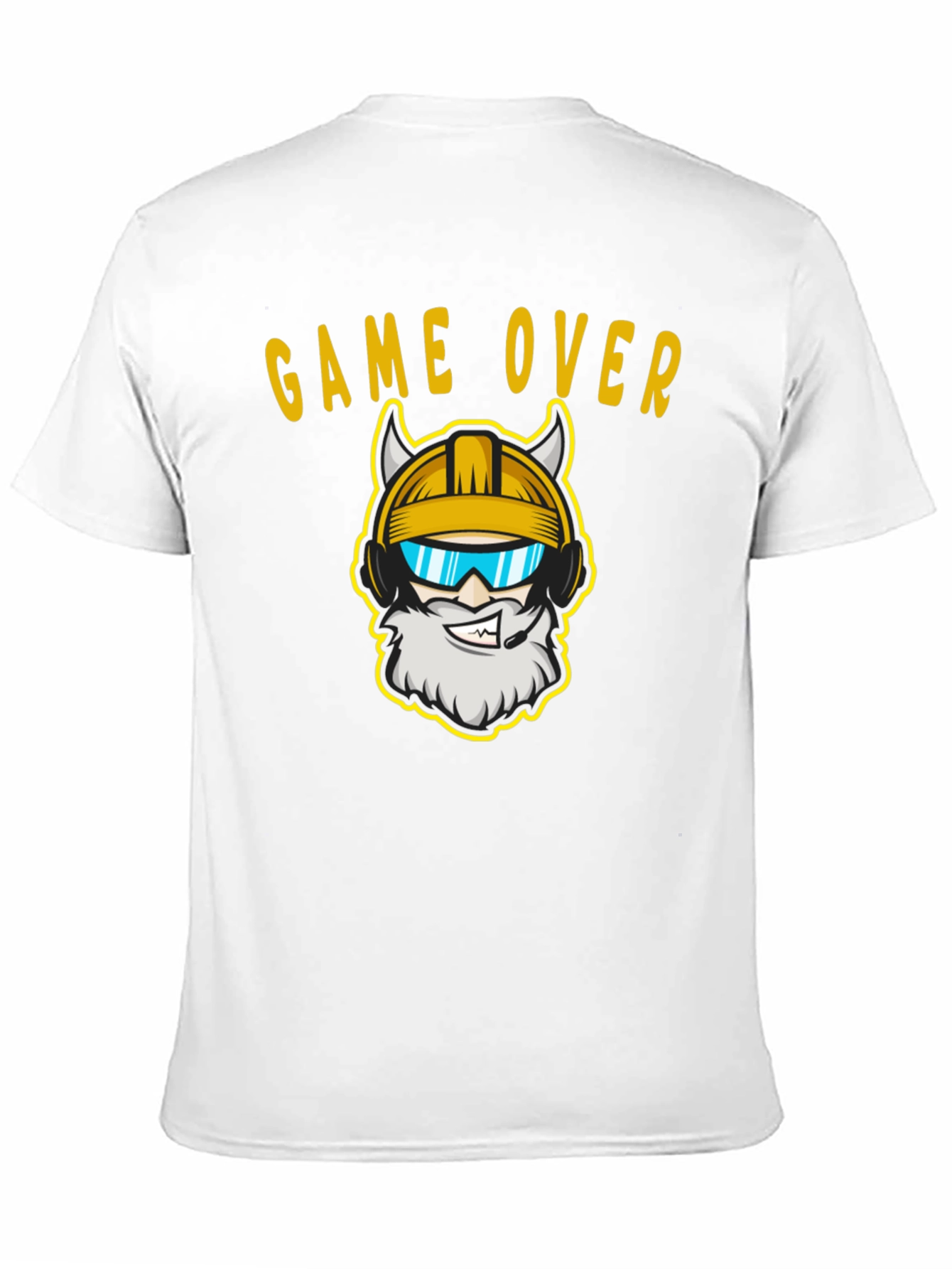 Game Over Viking Gamer Black T-Shirt