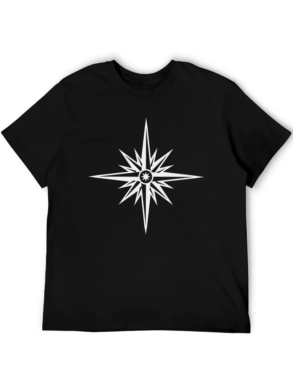 Compass Star Graphic Black T-Shirt