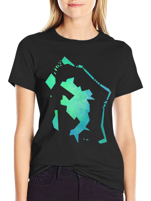 Abstract Graphic Print Crew Neck T-Shirt