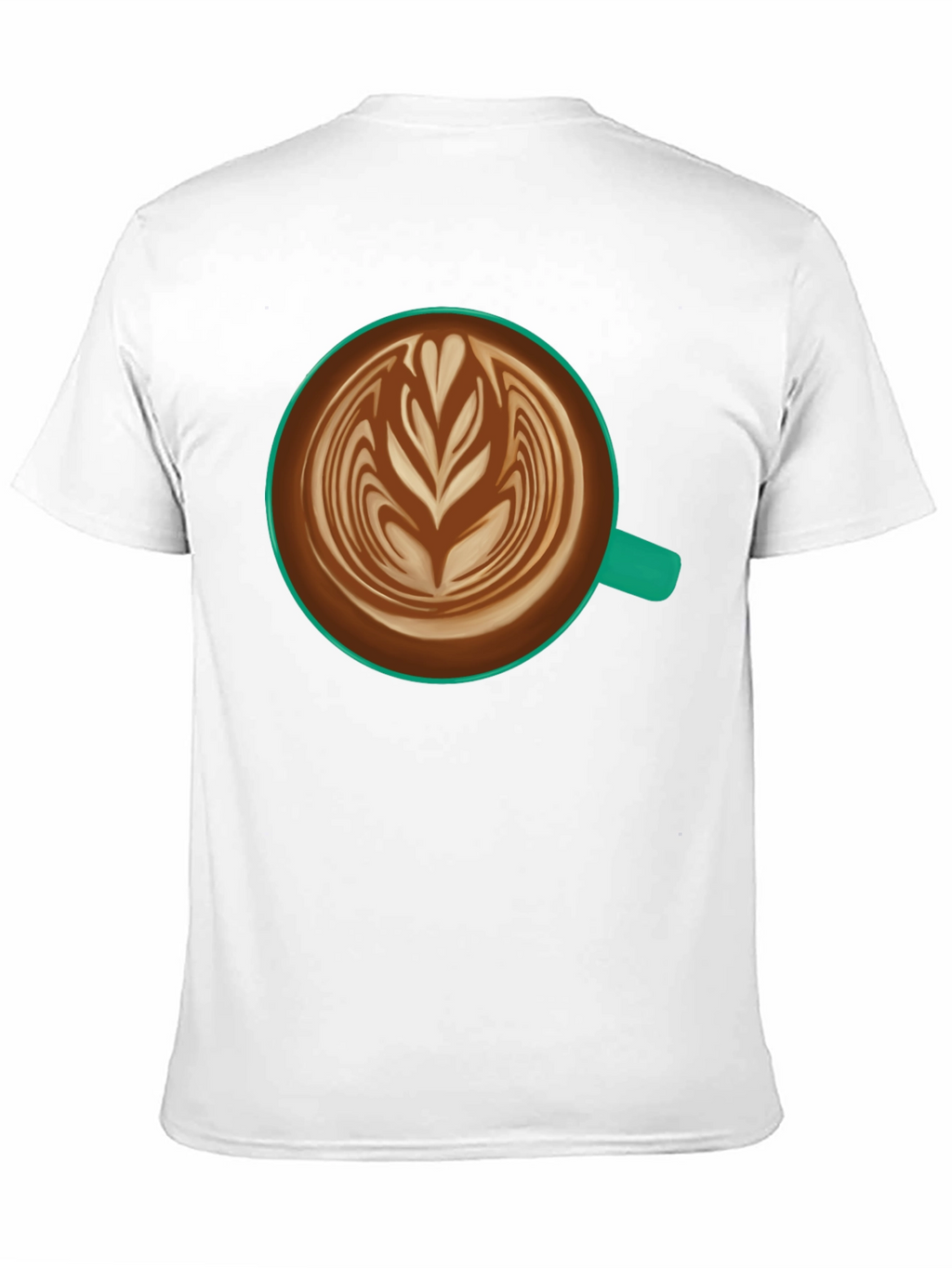 Latte Art Black T-Shirt