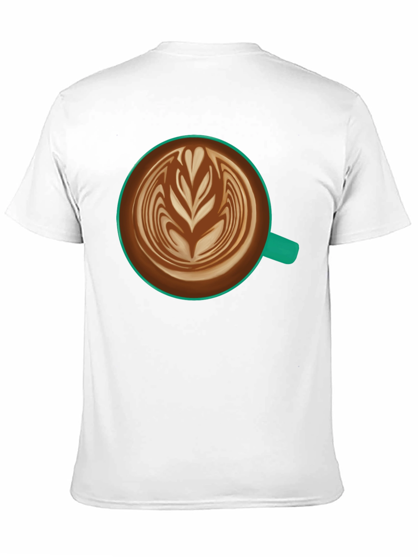 Latte Art Black T-Shirt