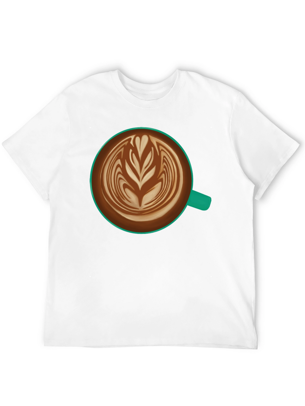 Latte Art Black T-Shirt