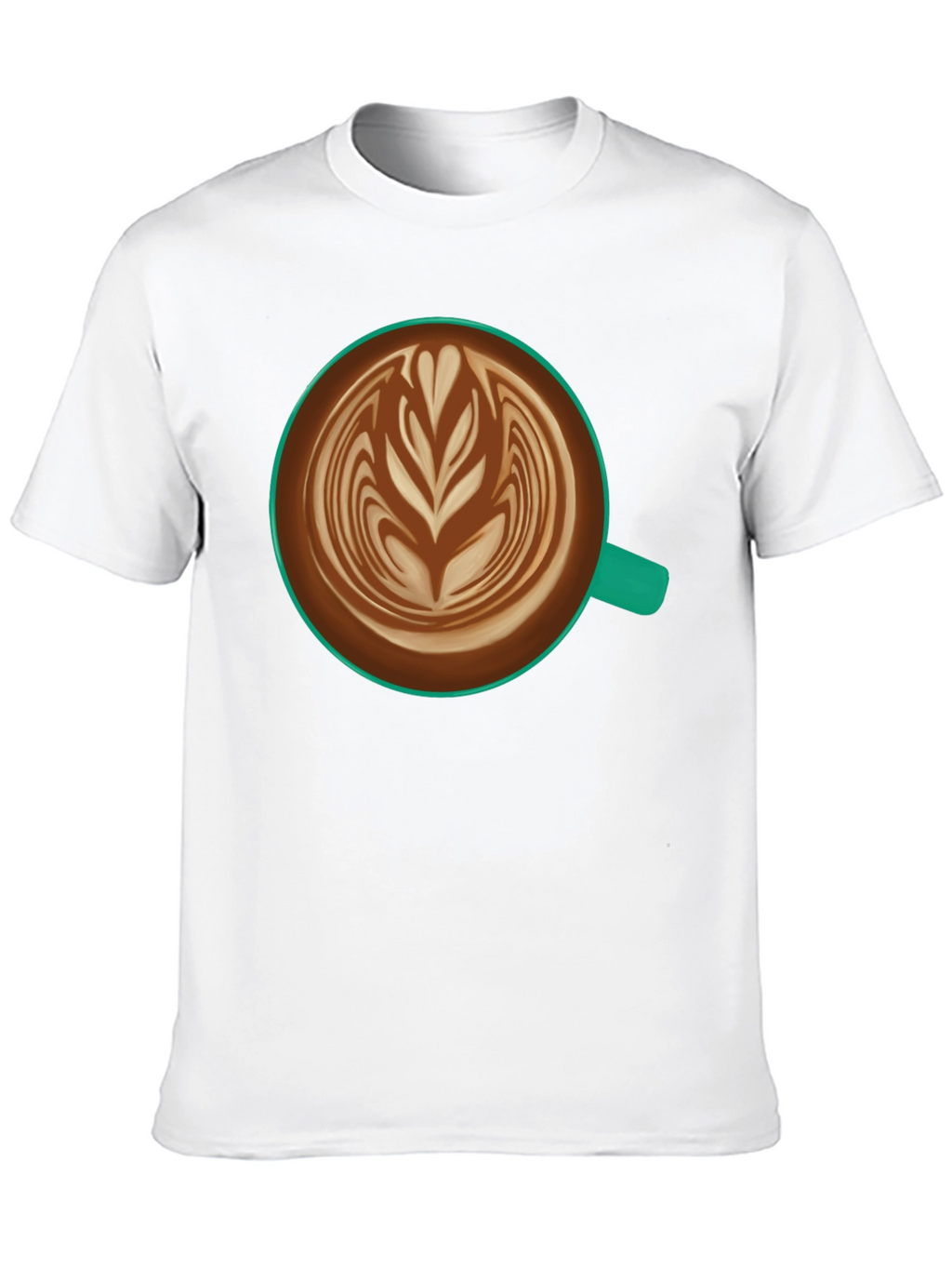Latte Art Black T-Shirt