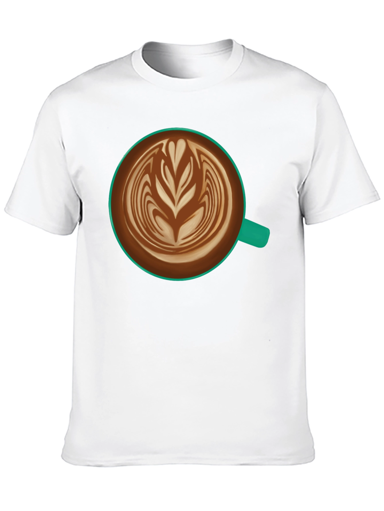 Latte Art Black T-Shirt