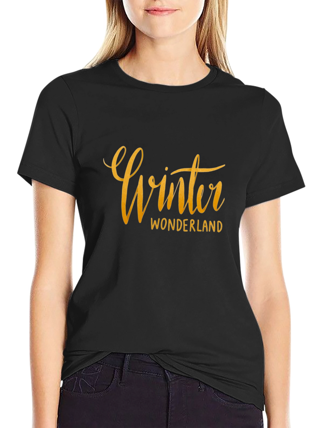 Winter Wonderland Black Graphic Tee