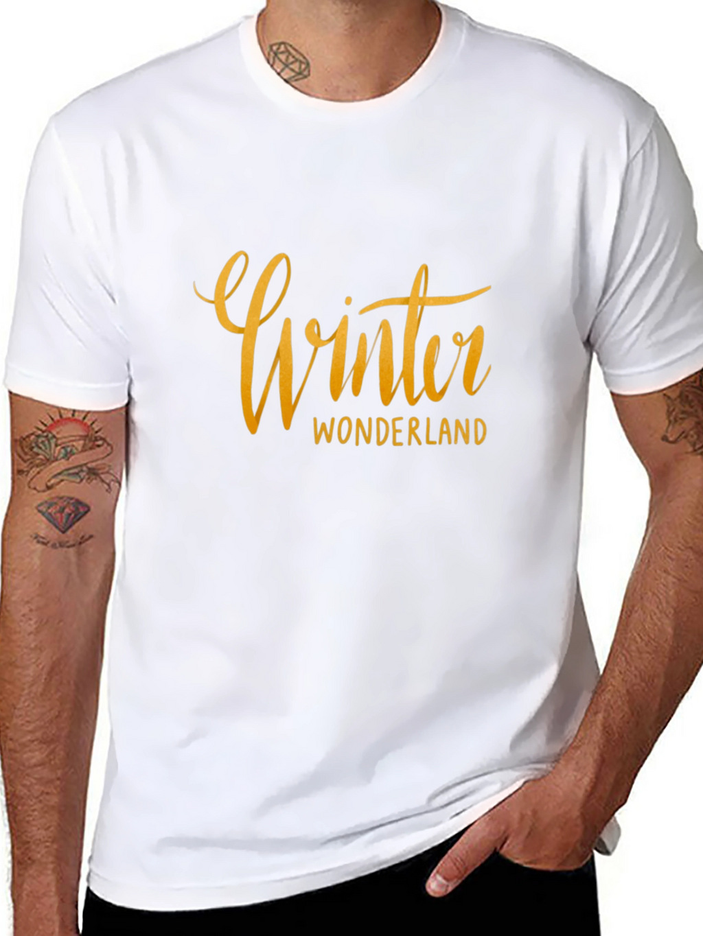 Winter Wonderland Black Graphic Tee