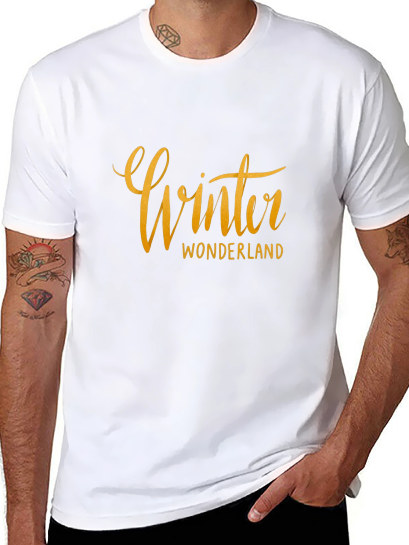 Winter Wonderland Black Graphic Tee