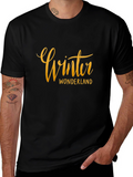 Winter Wonderland Black Graphic Tee