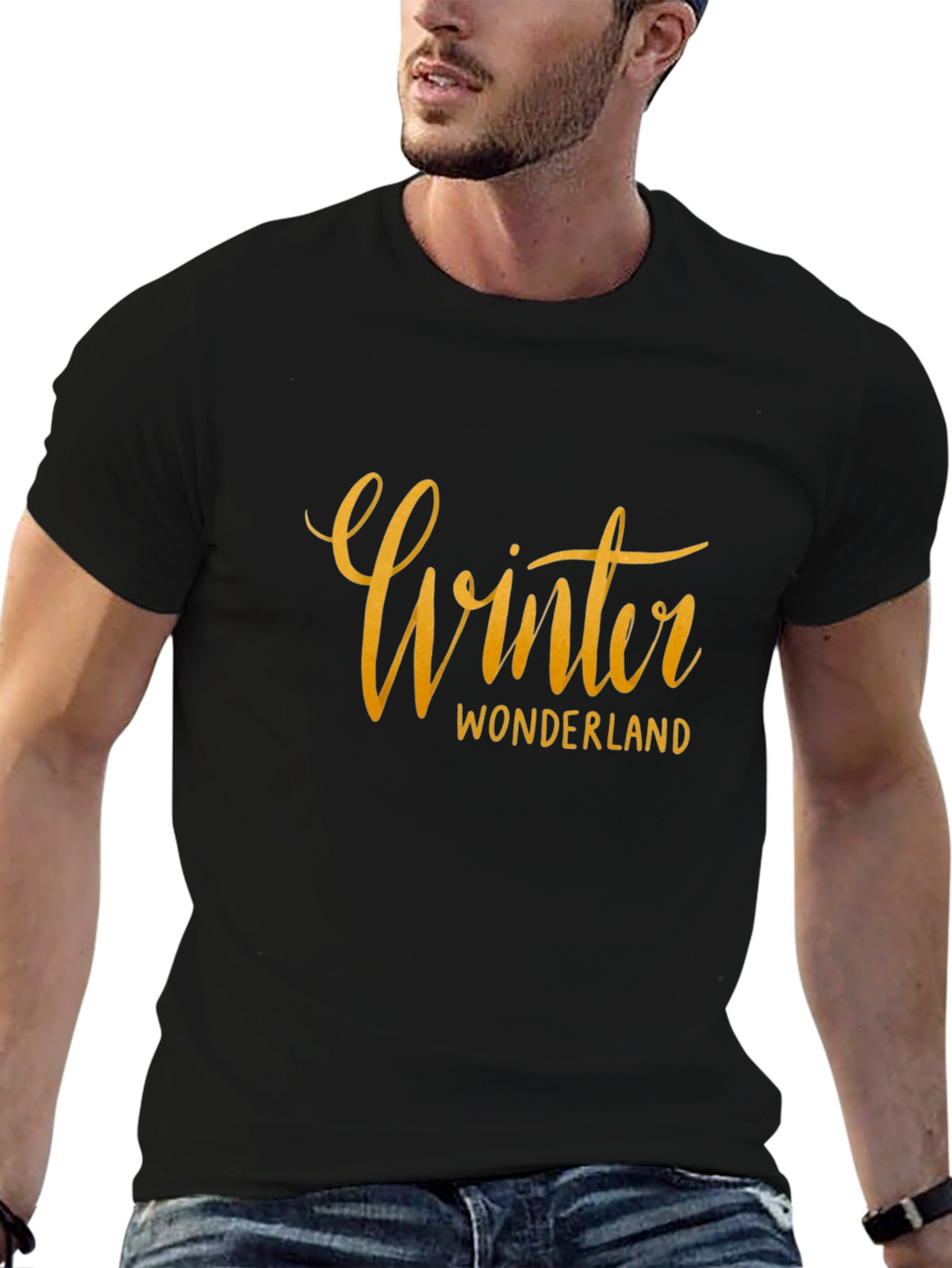 Winter Wonderland Black Graphic Tee