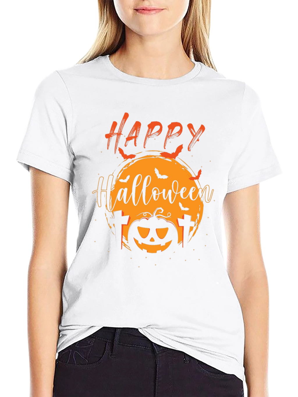 Happy Halloween Graphic Tee - Spooky Season Shirt