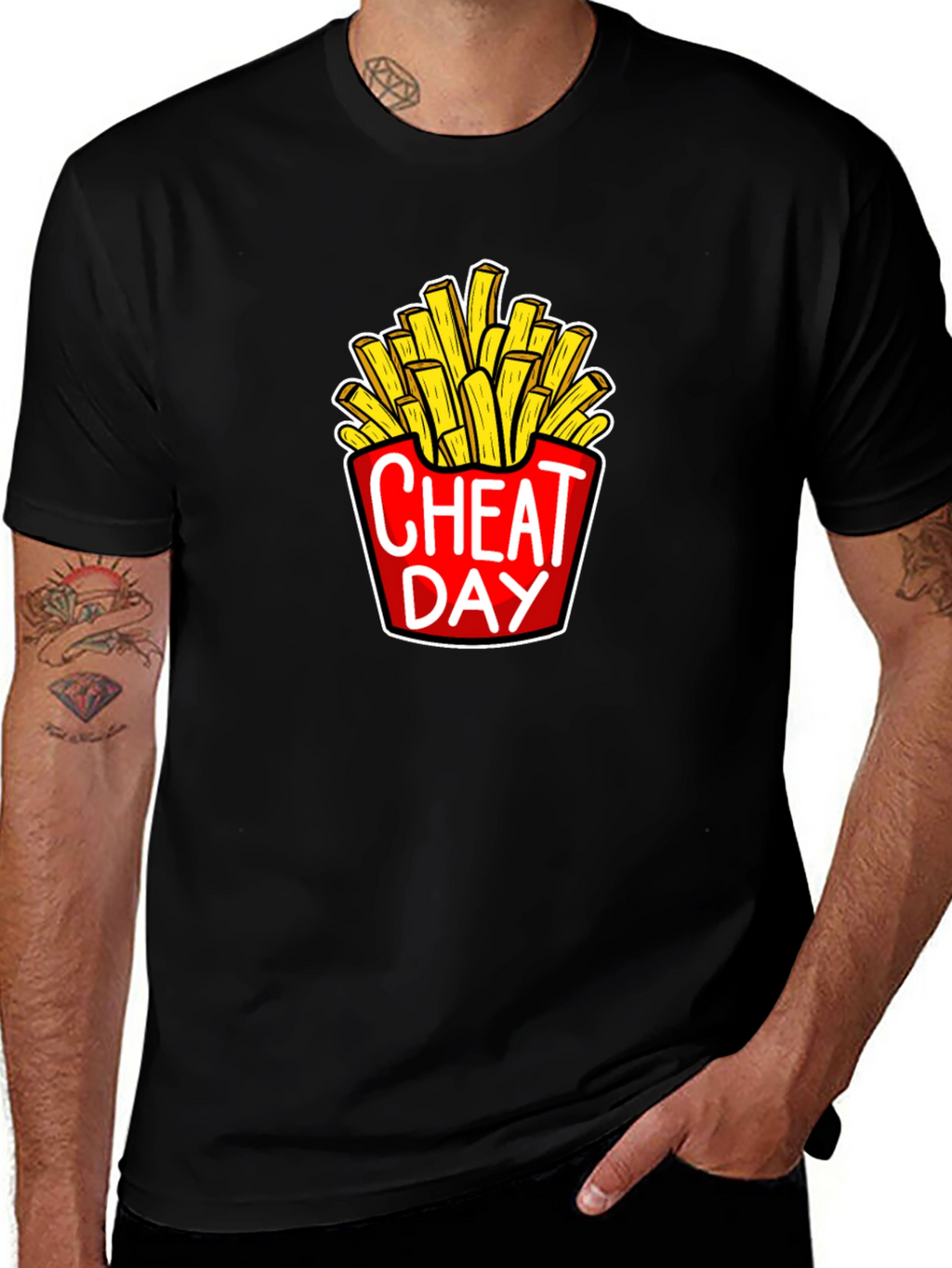 Cheat Day French Fries Graphic Tee - Unisex
