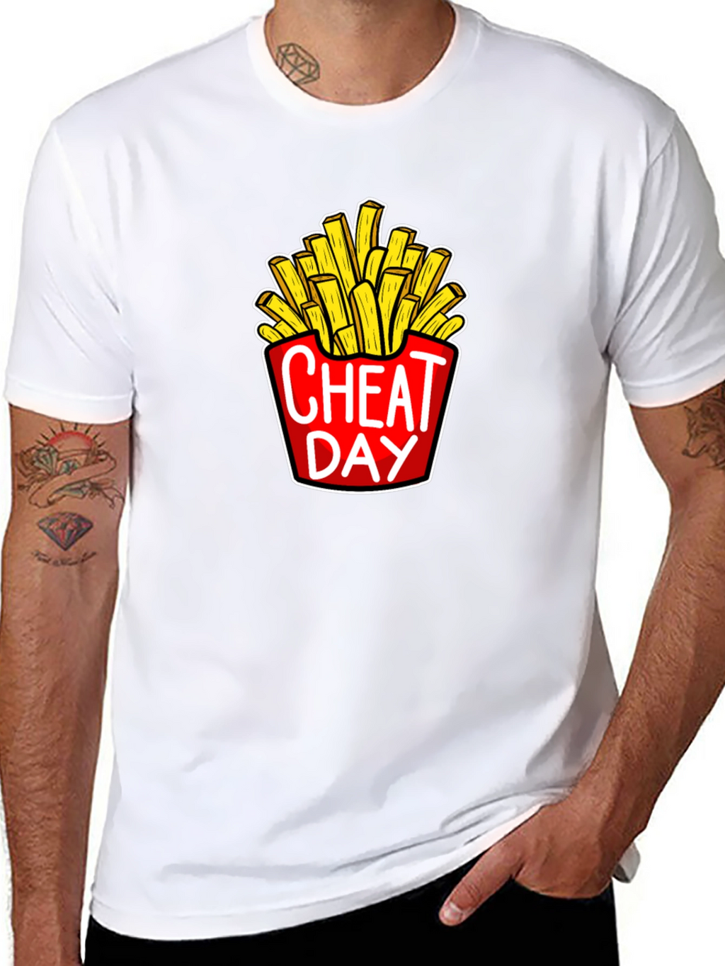 Cheat Day French Fries Graphic Tee - Unisex