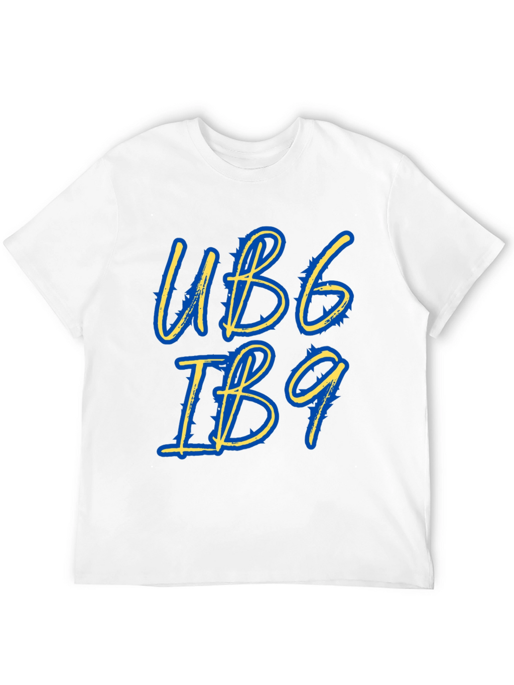 Stylish UB6 IB9 Graphic Tee - Black