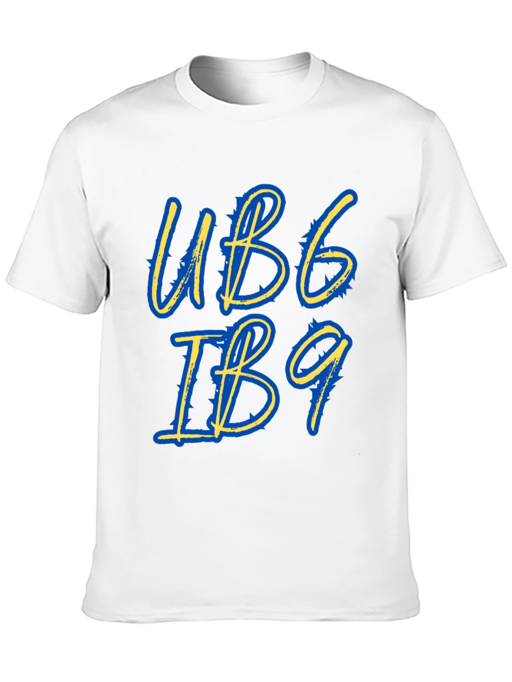 Stylish UB6 IB9 Graphic Tee - Black