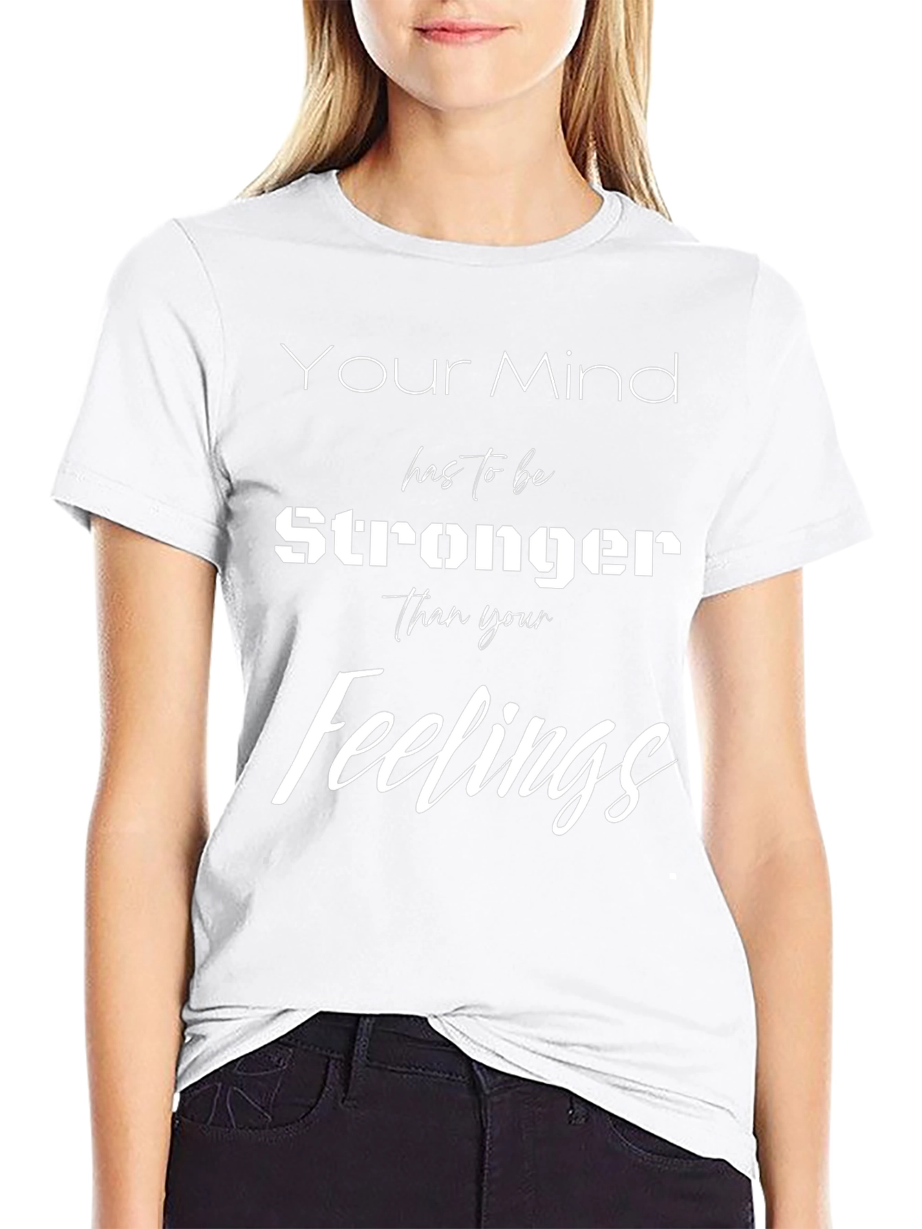 Mind Over Feelings Graphic T-Shirt