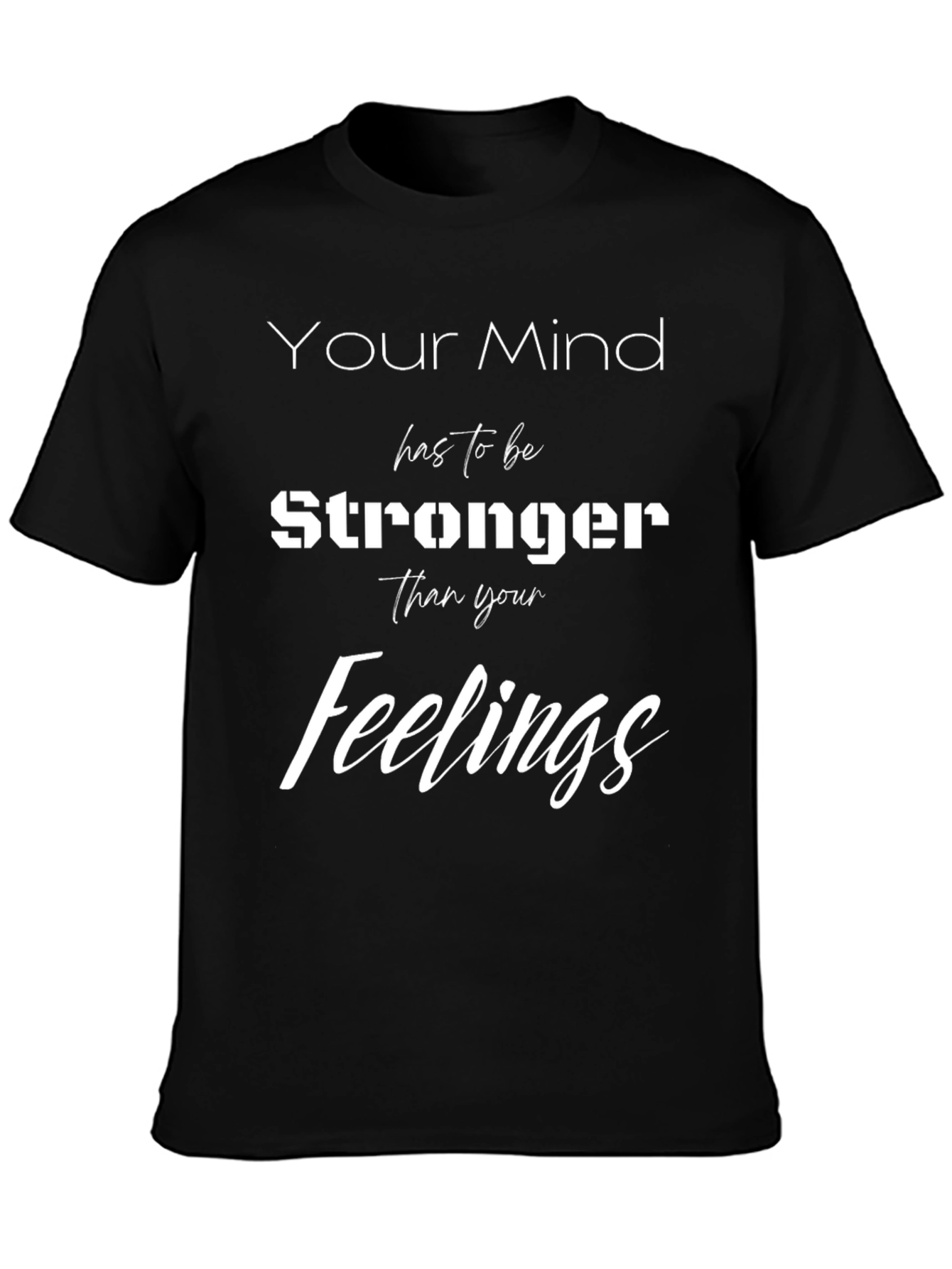 Mind Over Feelings Graphic T-Shirt