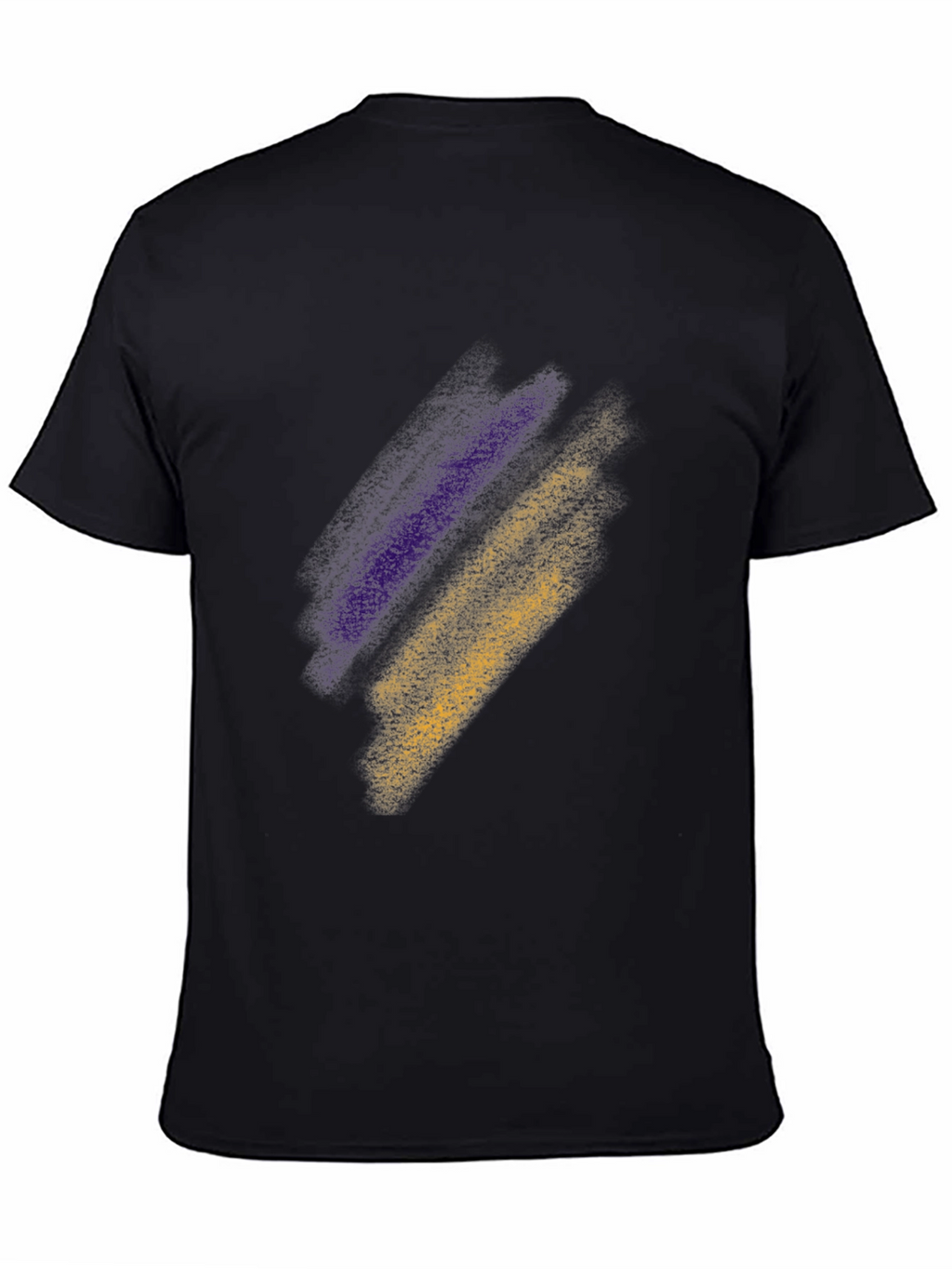 Abstract Stripe Tee - Black