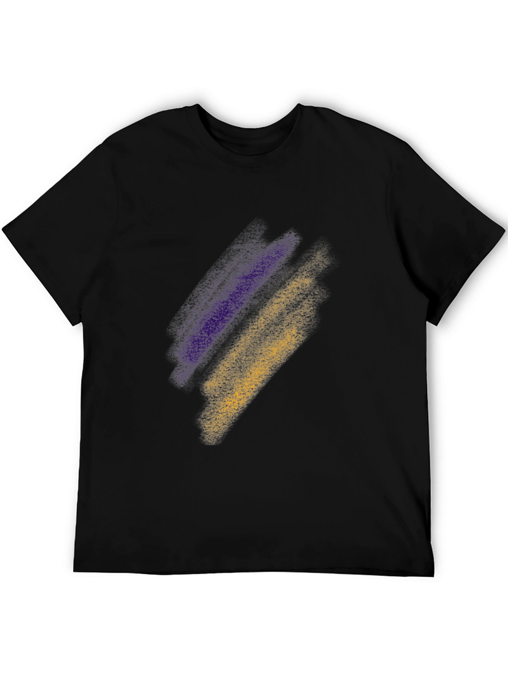 Abstract Stripe Tee - Black