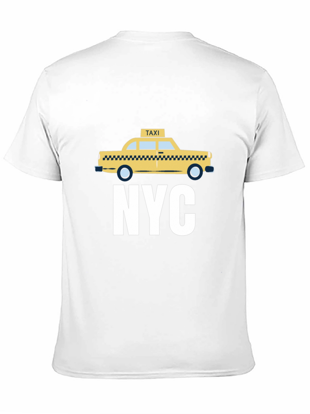 NYC Taxi Graphic Tee - Black Cotton T-Shirt
