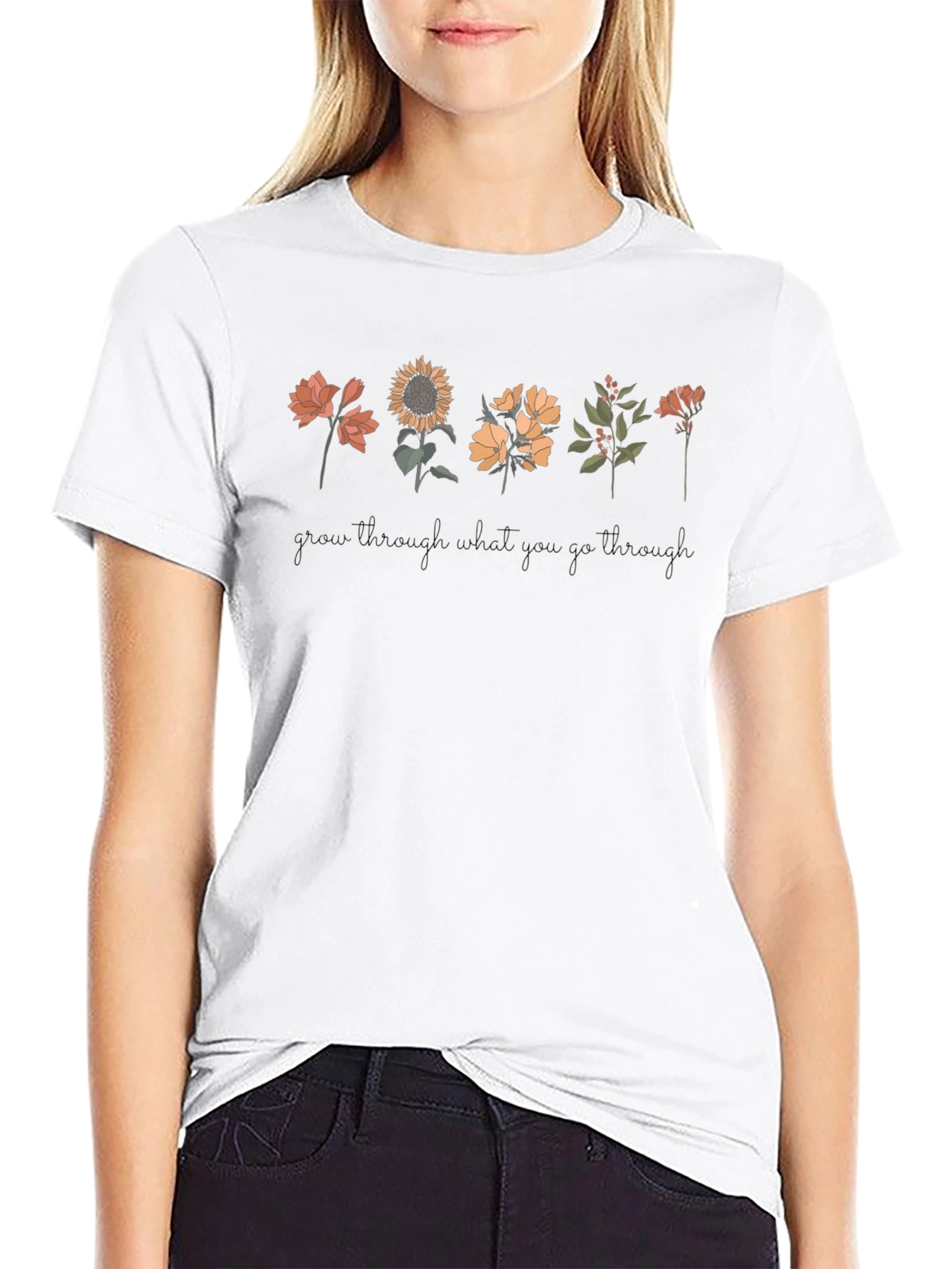 Grow Through What You Go Through Graphic Tee