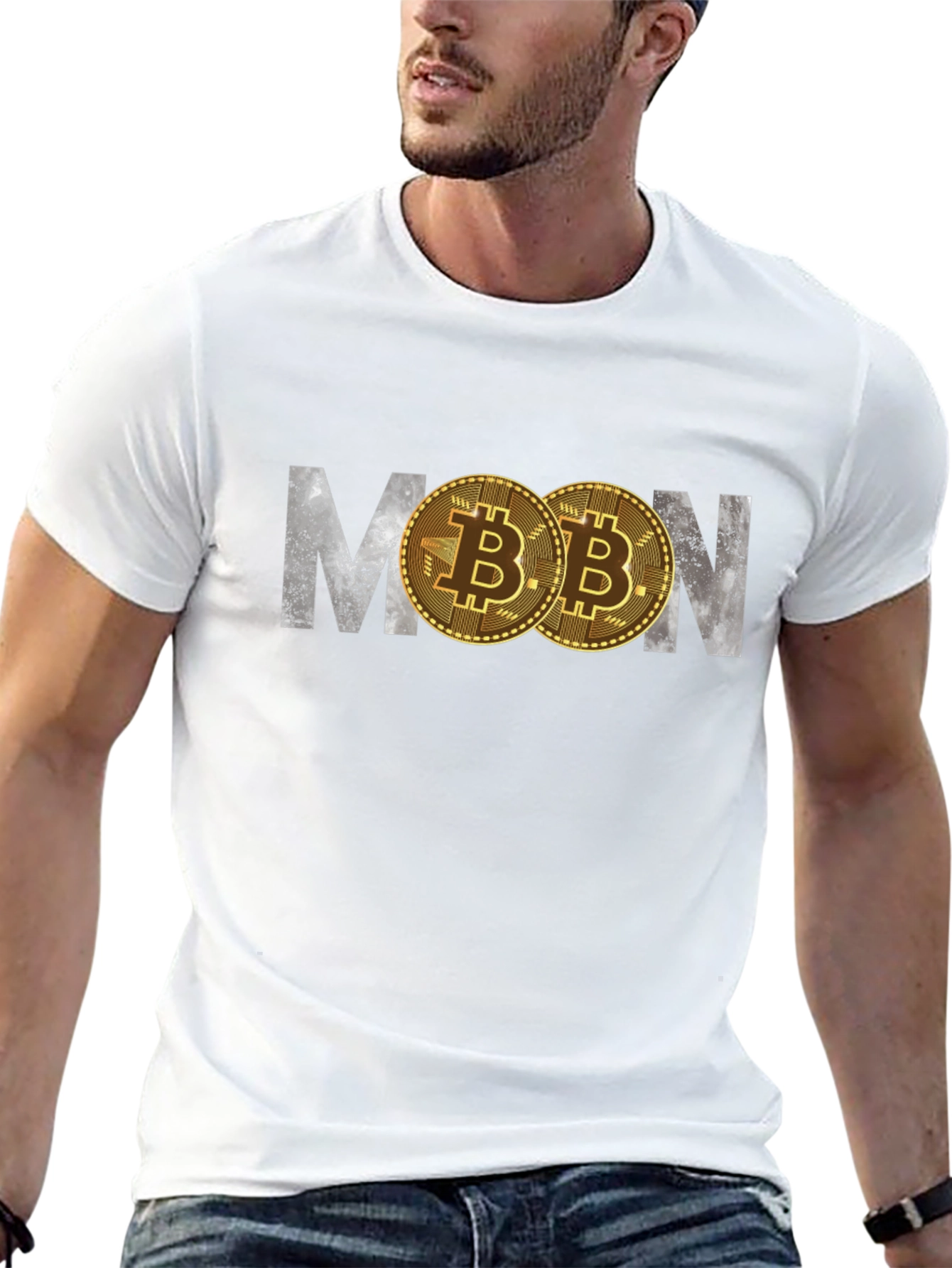 Bitcoin To The Moon T-Shirt Crypto BTC HODL