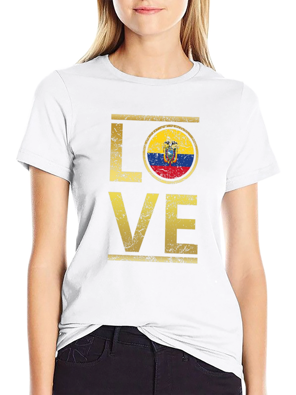 Ecuador Flag Love T-Shirt