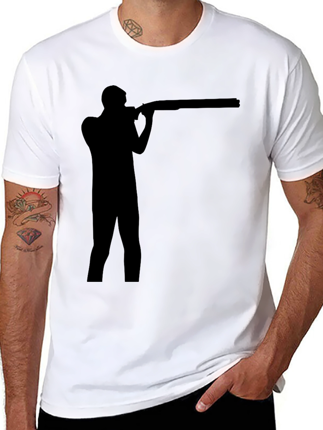 Shooting Silhouette Black T-Shirt