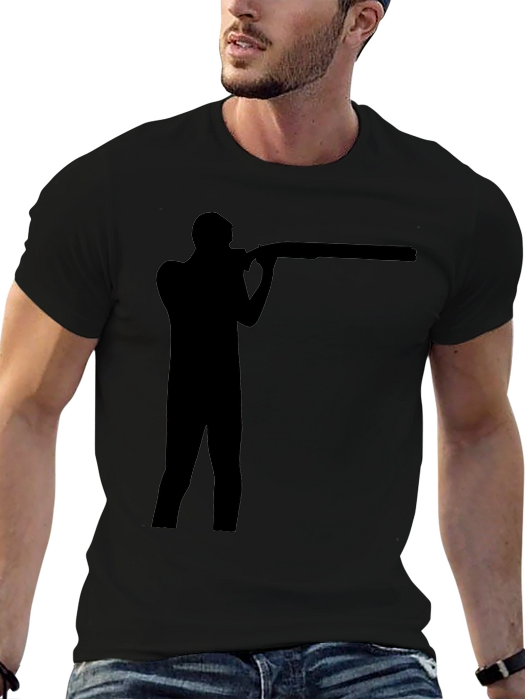 Shooting Silhouette Black T-Shirt
