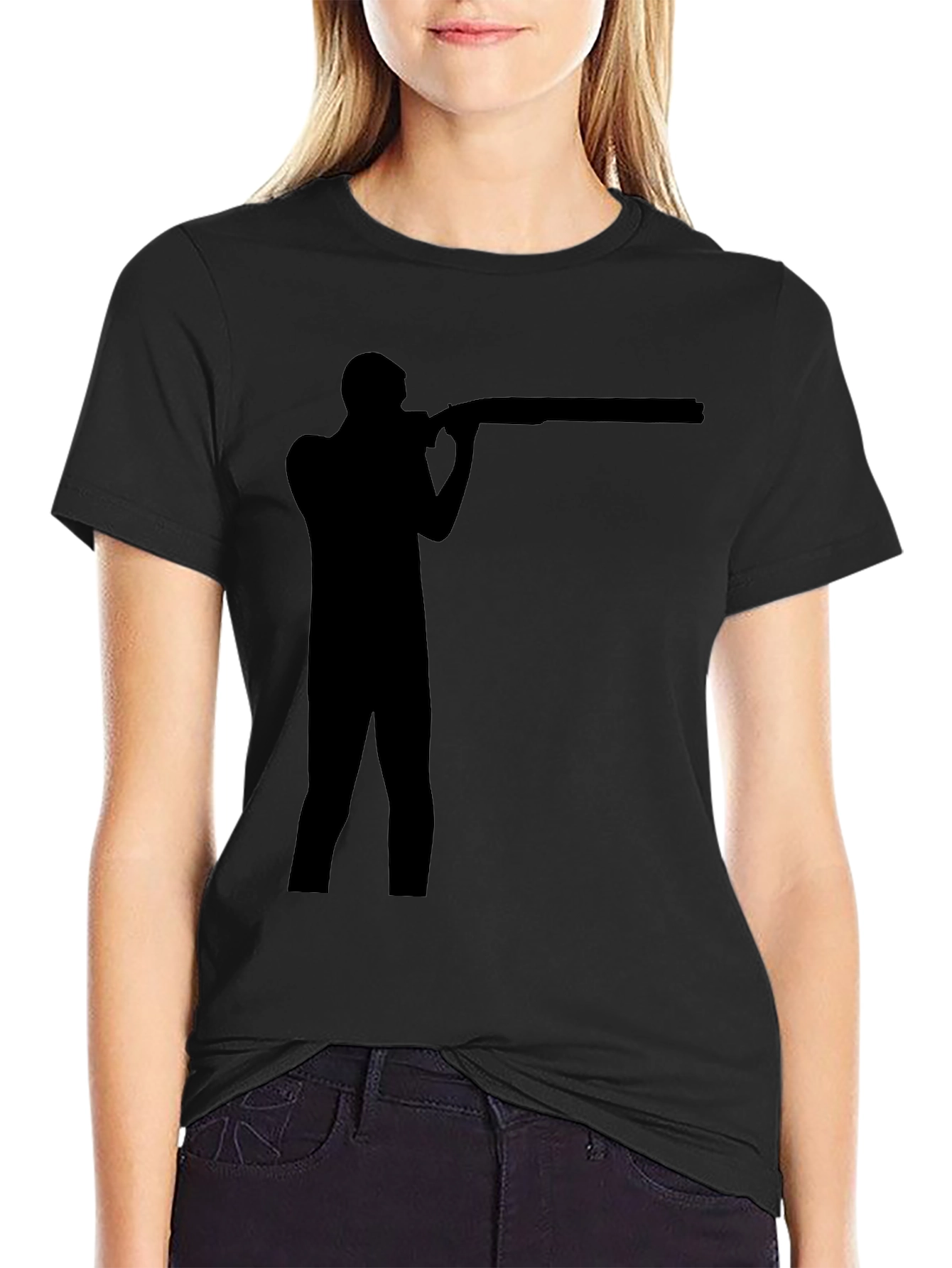 Shooting Silhouette Black T-Shirt