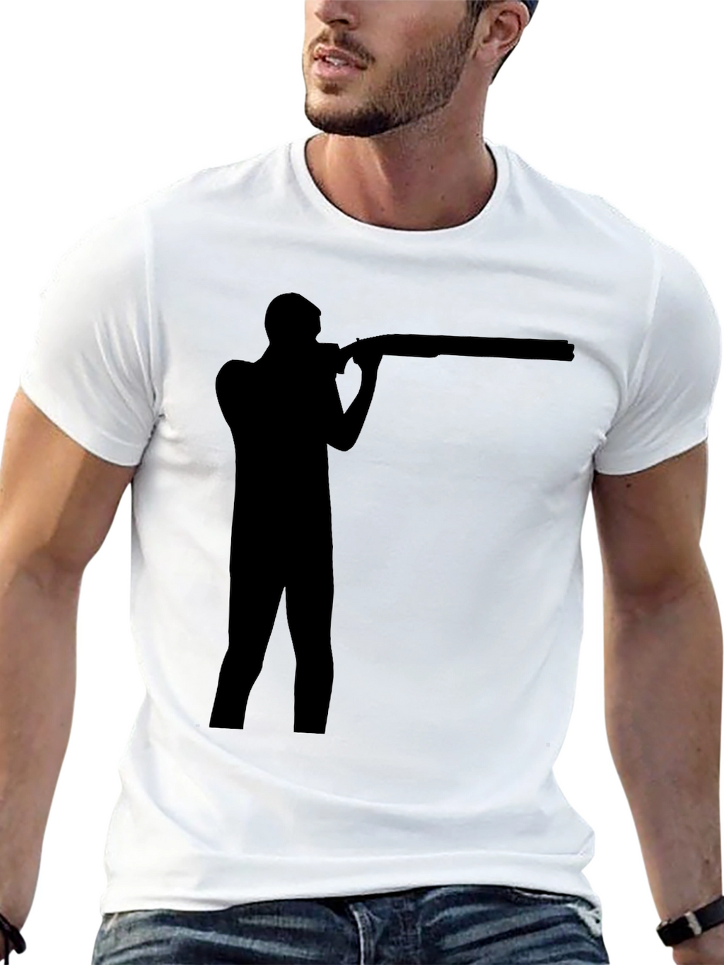 Shooting Silhouette Black T-Shirt