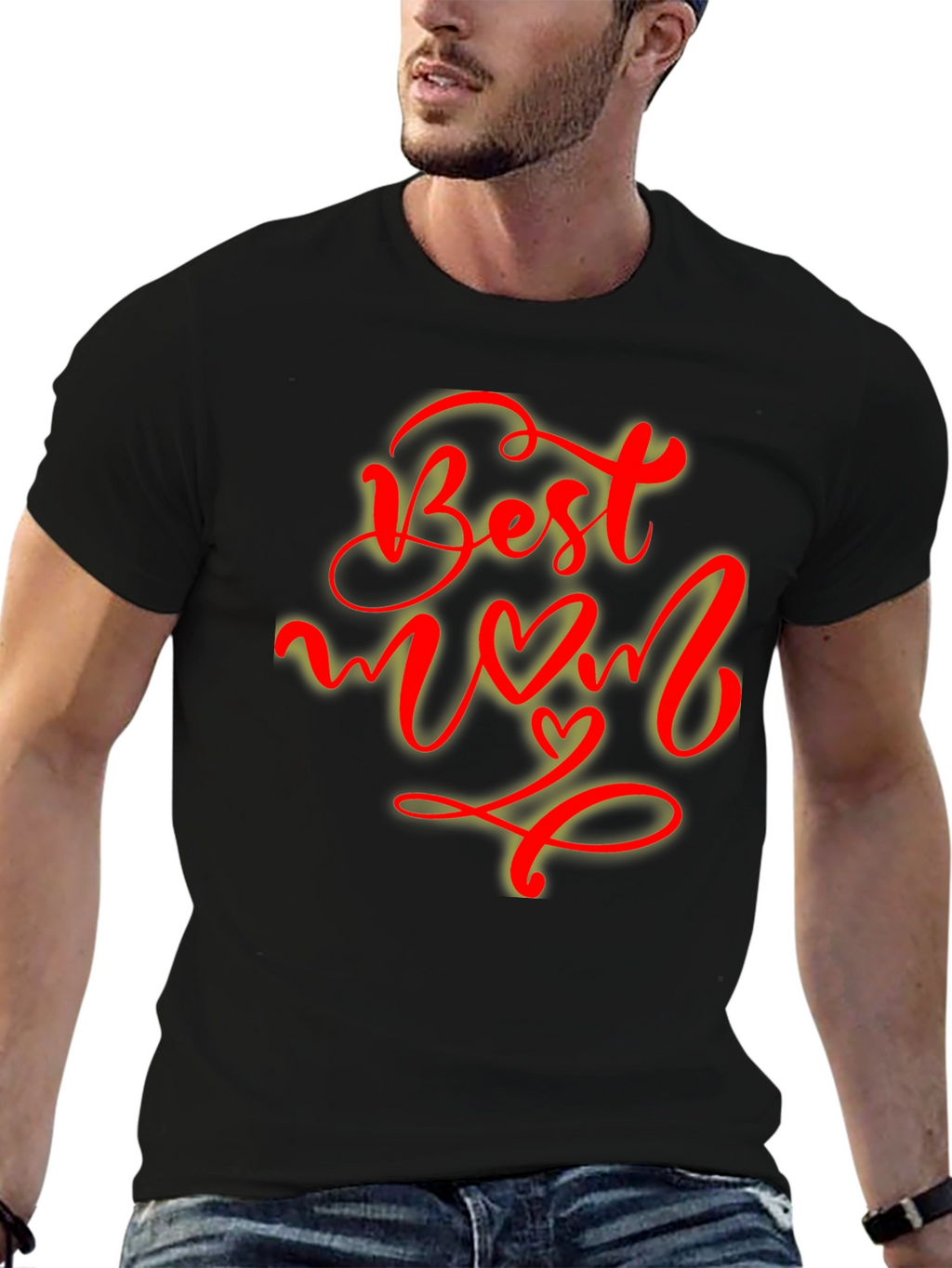 Best Mom Ever T-Shirt - Heart Design