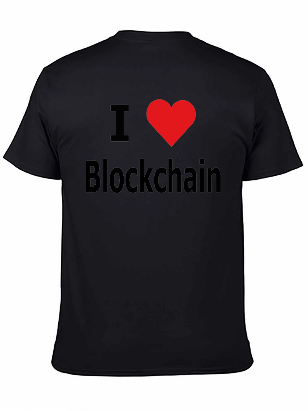 I Love Blockchain T-Shirt Black
