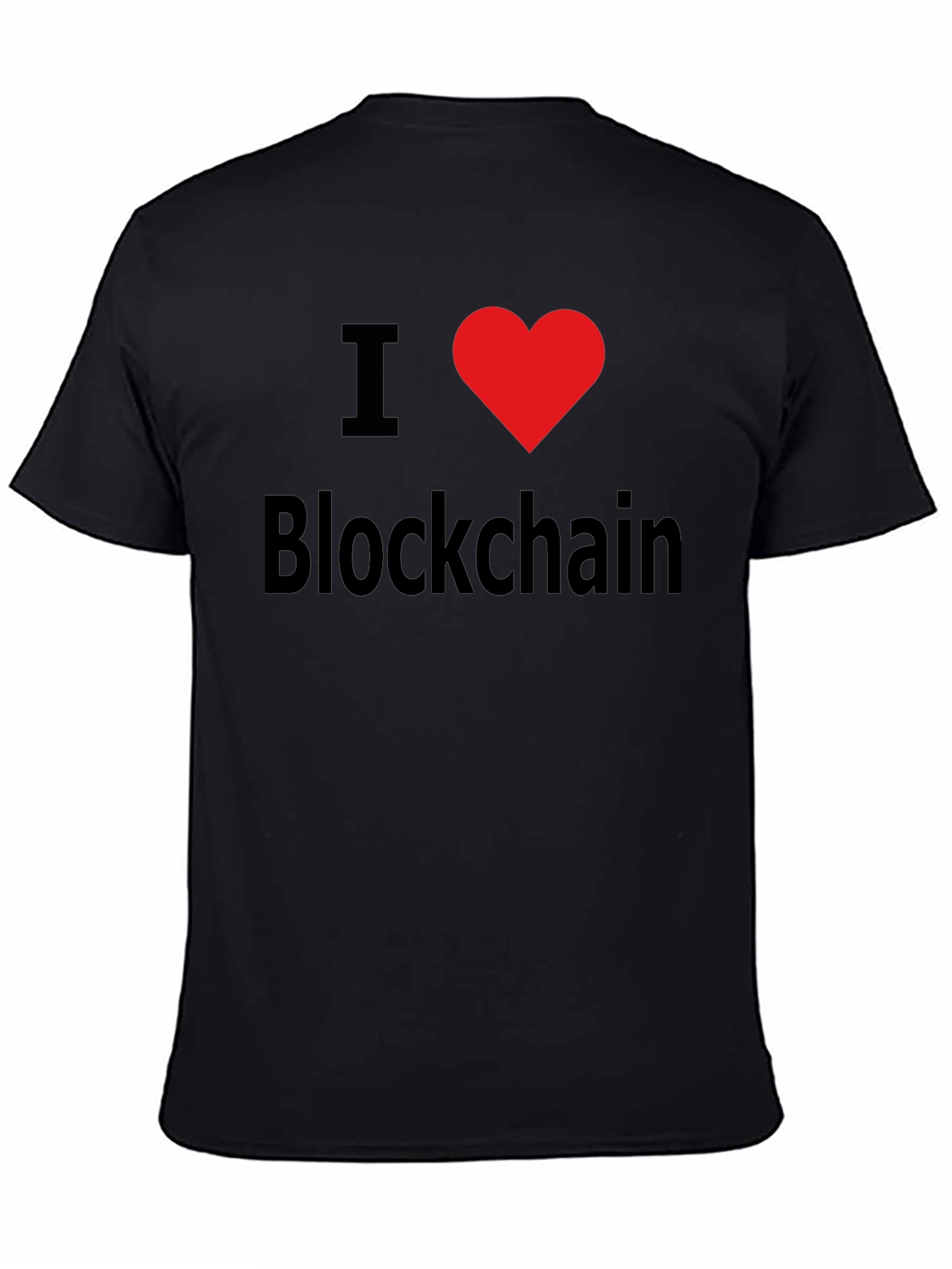I Love Blockchain T-Shirt Black