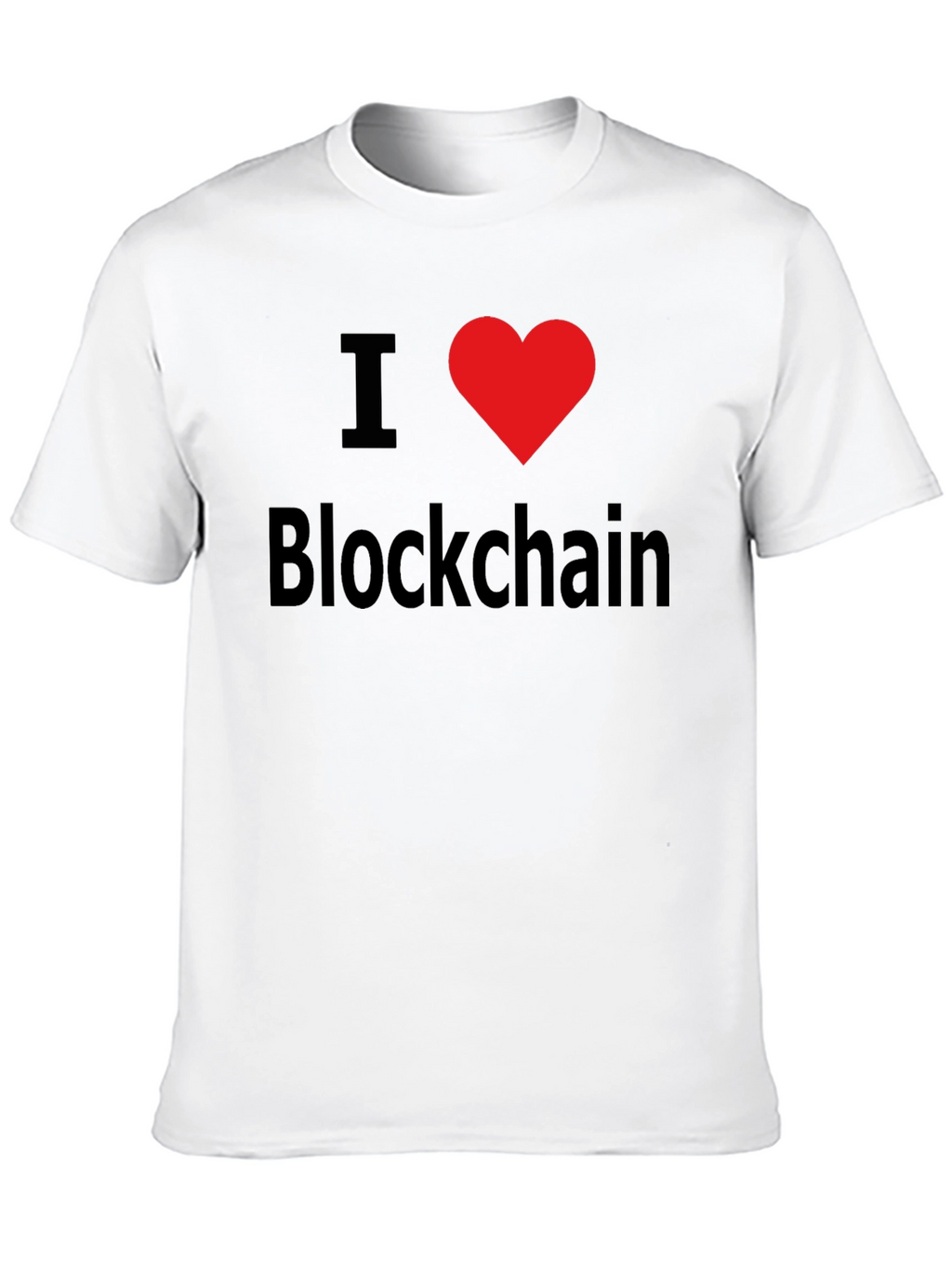 I Love Blockchain T-Shirt Black