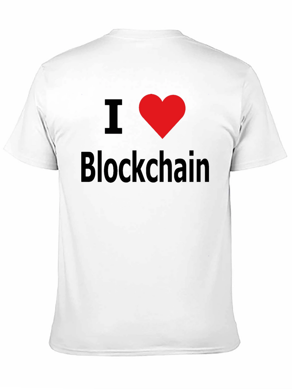 I Love Blockchain T-Shirt Black