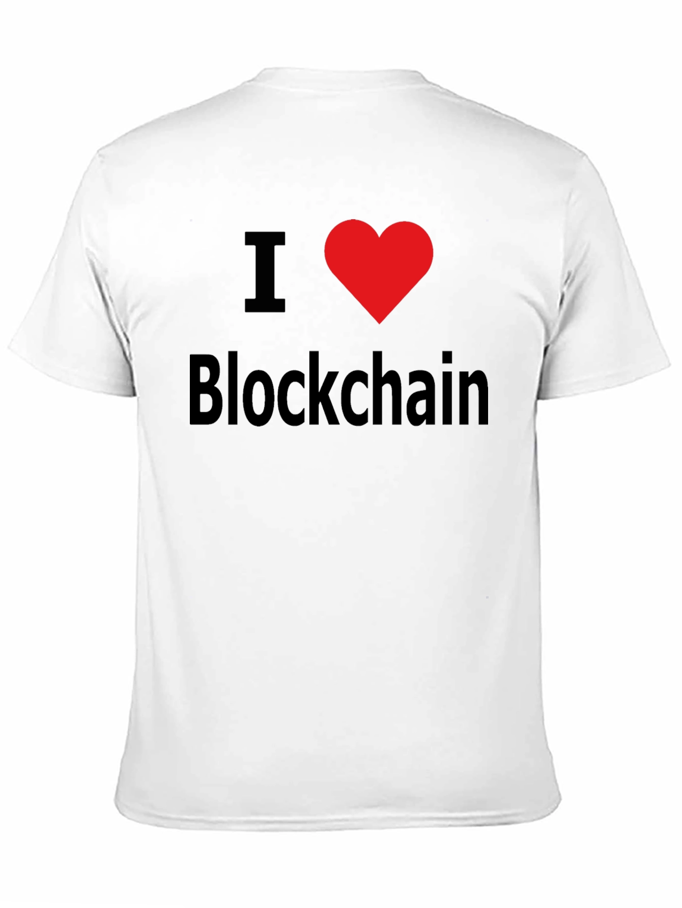 I Love Blockchain T-Shirt Black