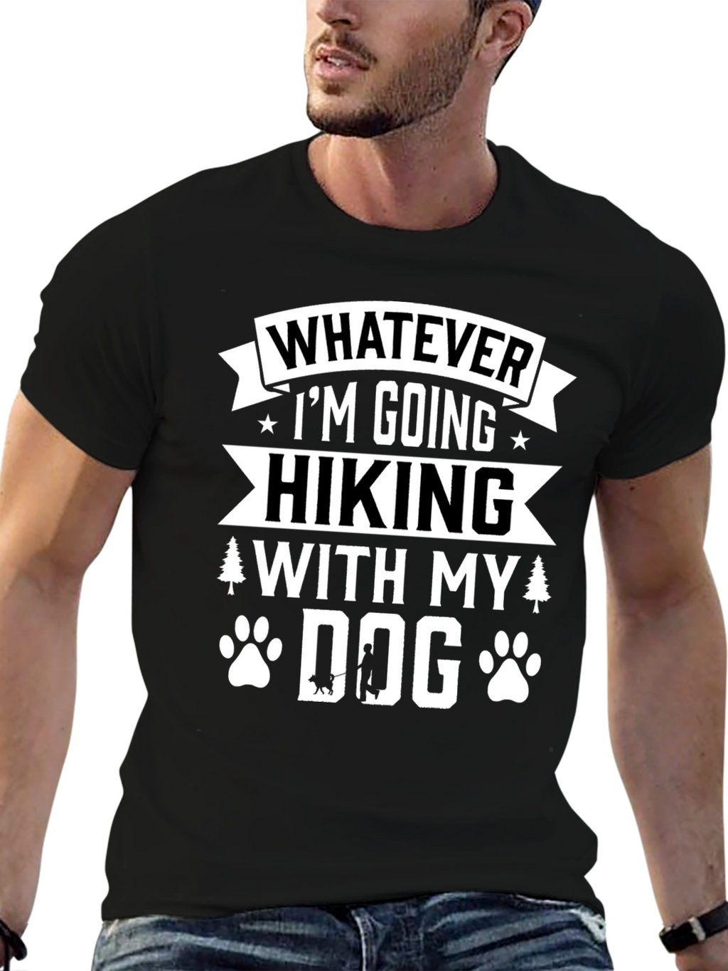 Hiking with My Dog Graphic Tee