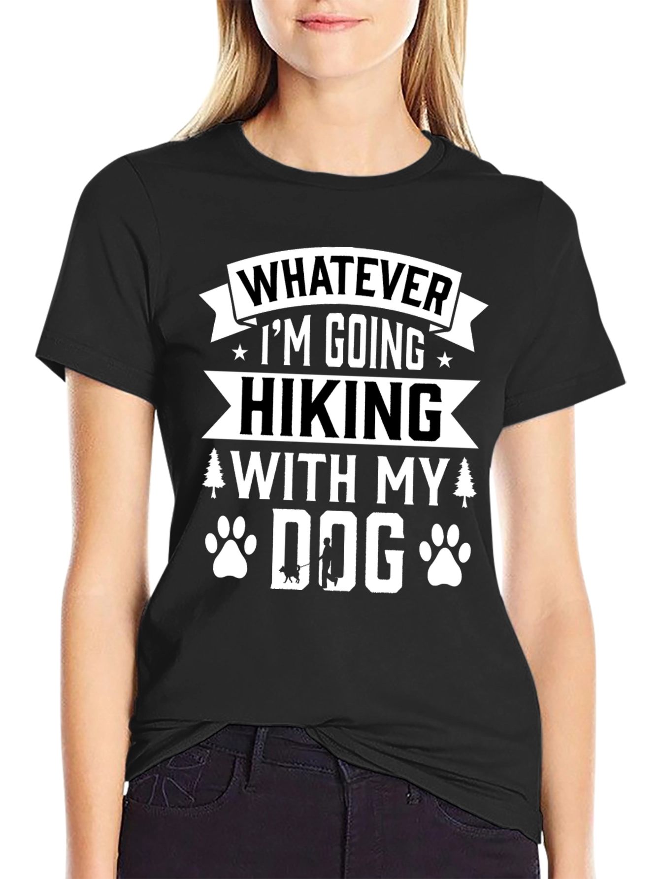 Hiking with My Dog Graphic Tee