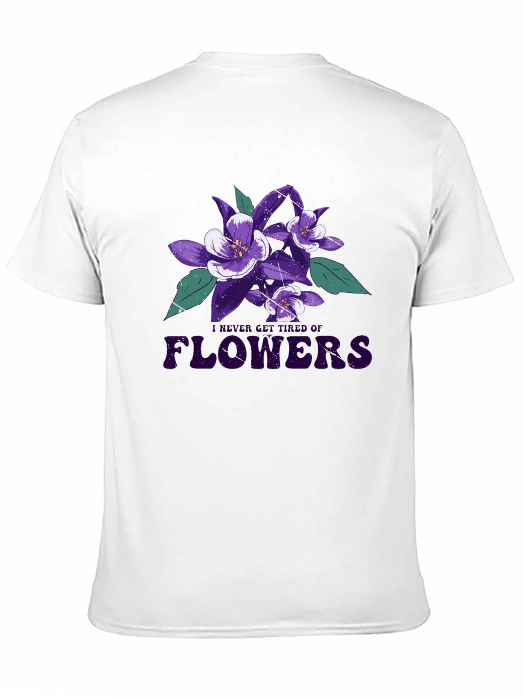 Floral Graphic Print Crew Neck T-Shirt