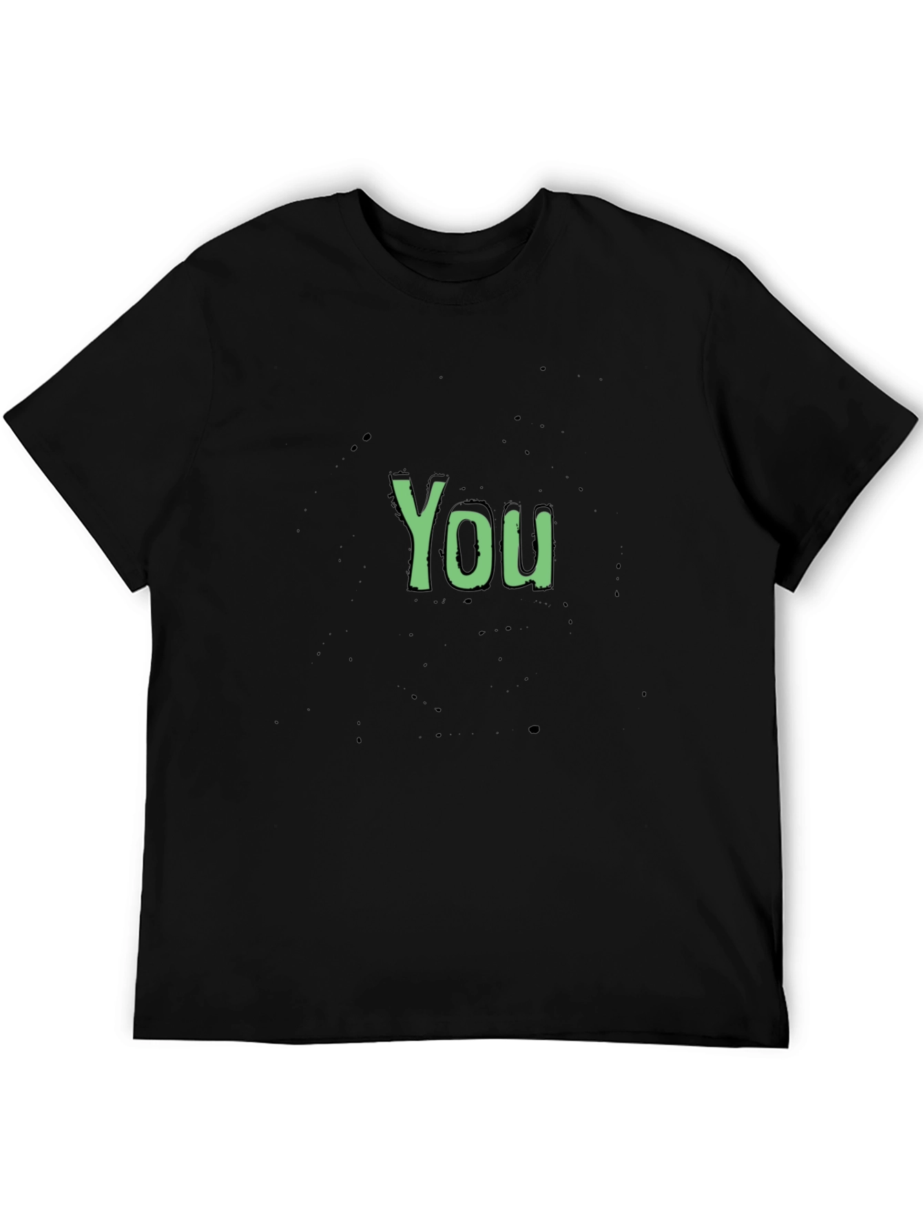 You Graphic Print Black T-Shirt