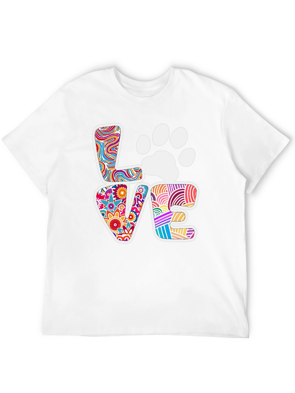 Love Paw Print Graphic Tee