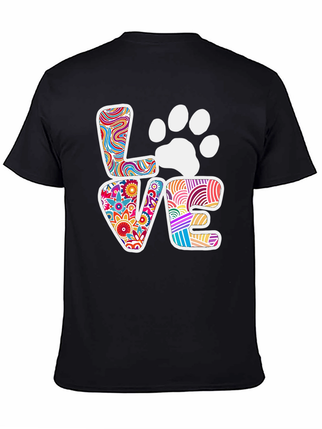 Love Paw Print Graphic Tee