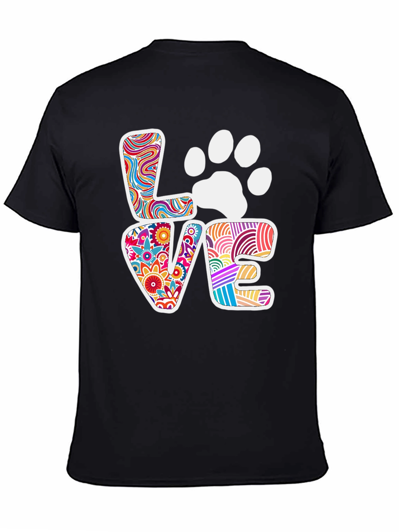 Love Paw Print Graphic Tee